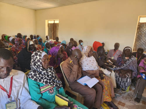 Pastors, evangelists, Mothers Union leaders, and clergy receive discipleship and evangelism training from Bishop Andudu.