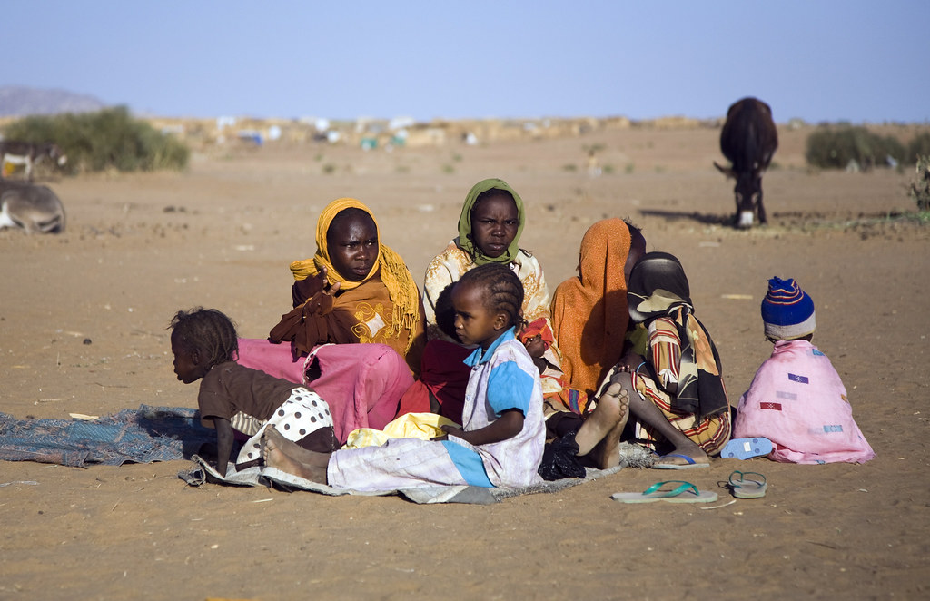 Displaced Sudanese refugees