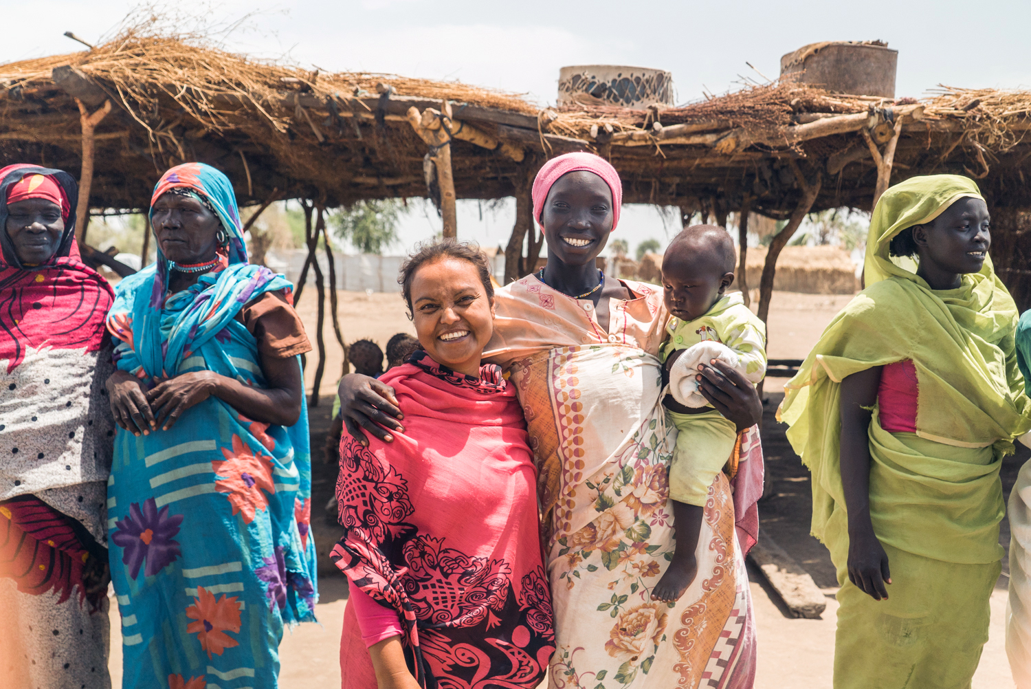 One of our partners with the people of Nuba