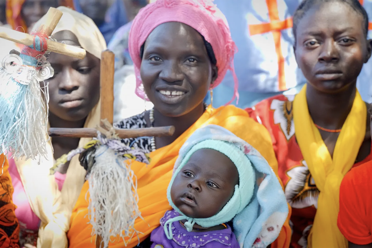 Christians in Nuba celebrating Christ