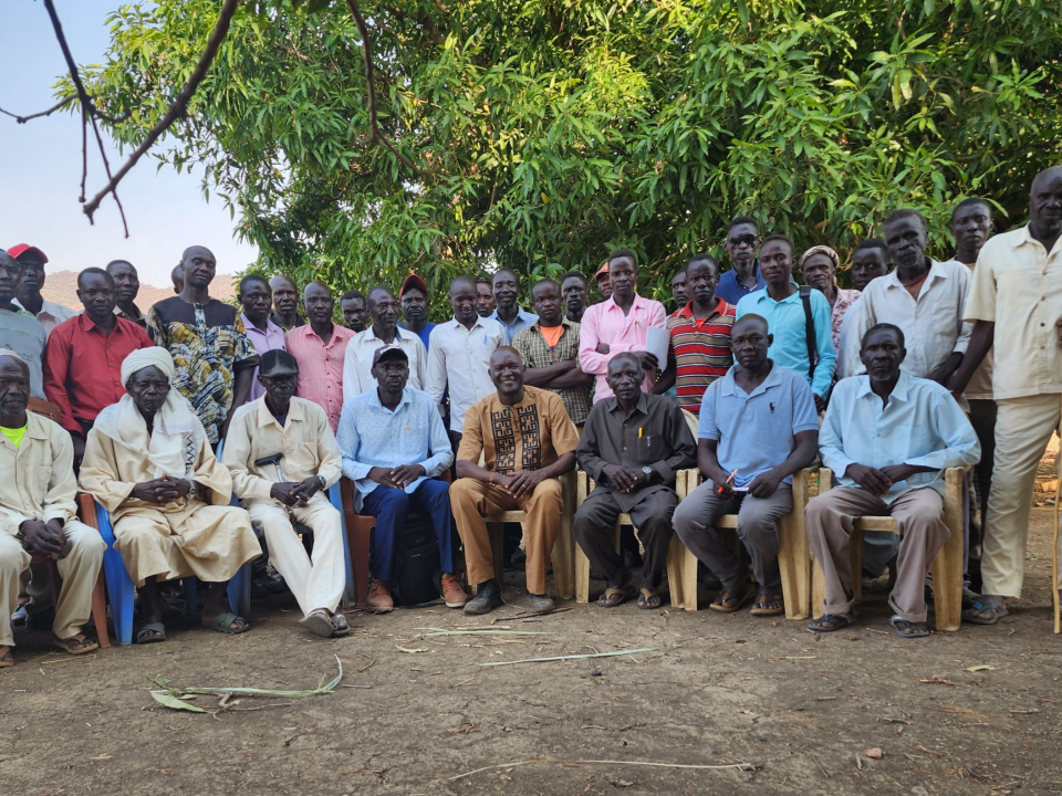 Attendees of a recent peacebuilding workshop.